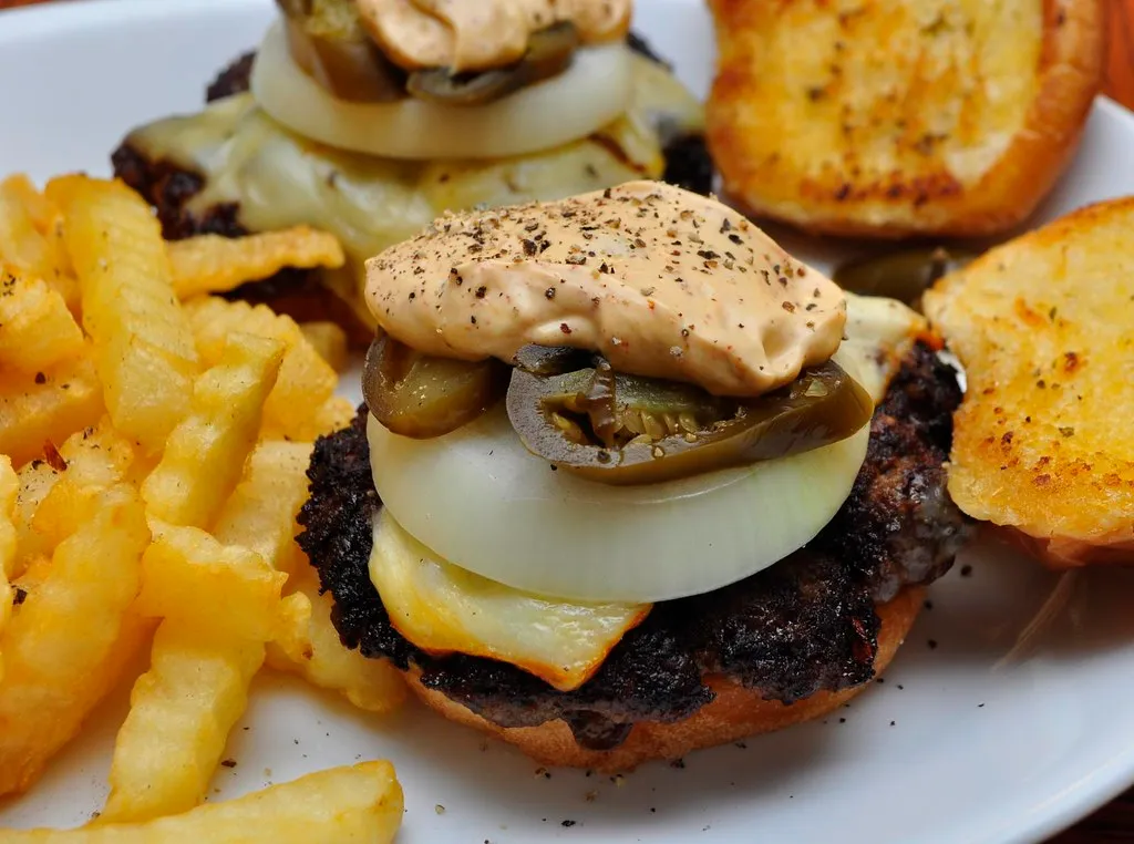 Classic smash-style cheeseburger with special sauce, ShackBurger New York