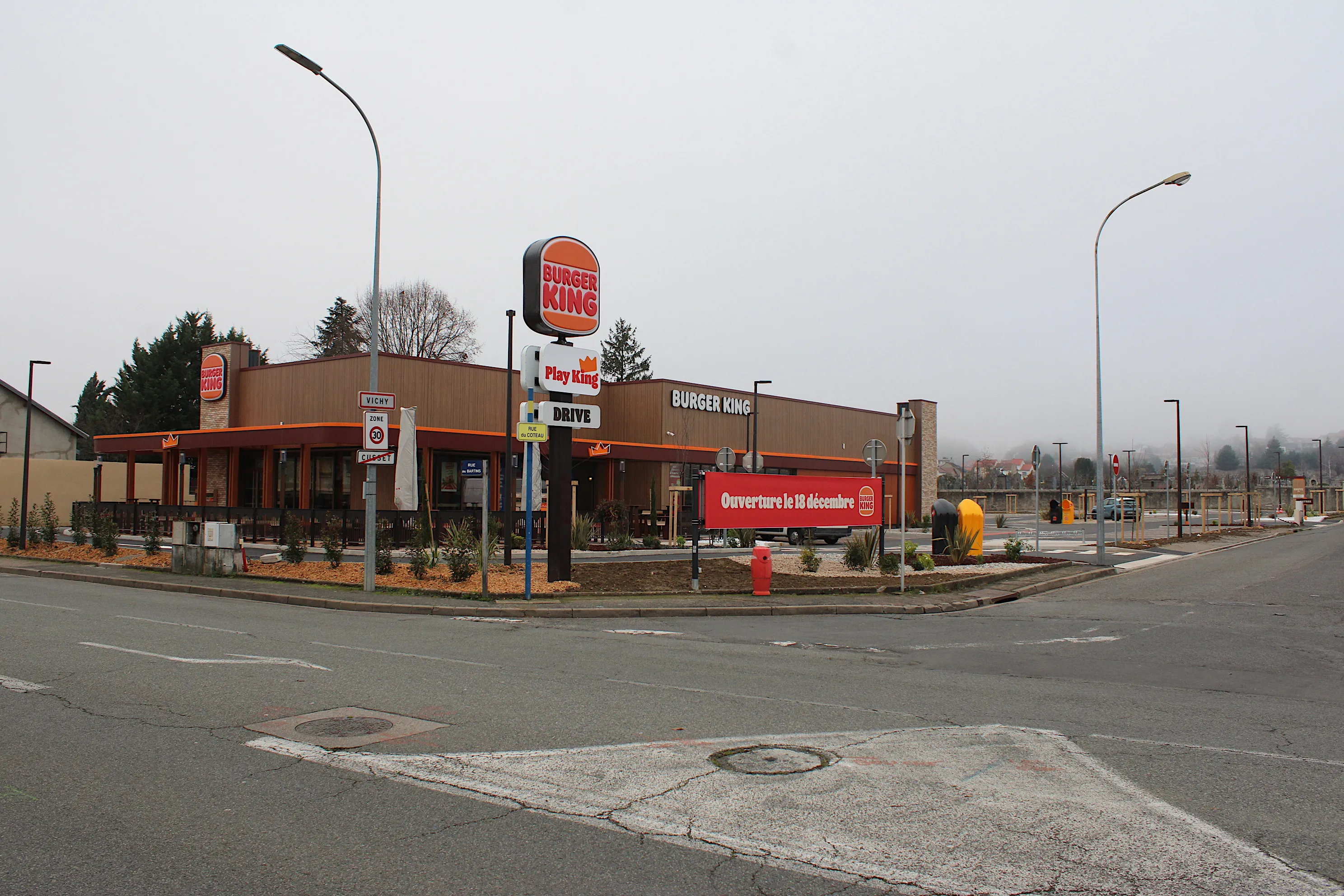 Burger King restaurant in Vichy, France, where the retro Boomer King menu was sold in 2026