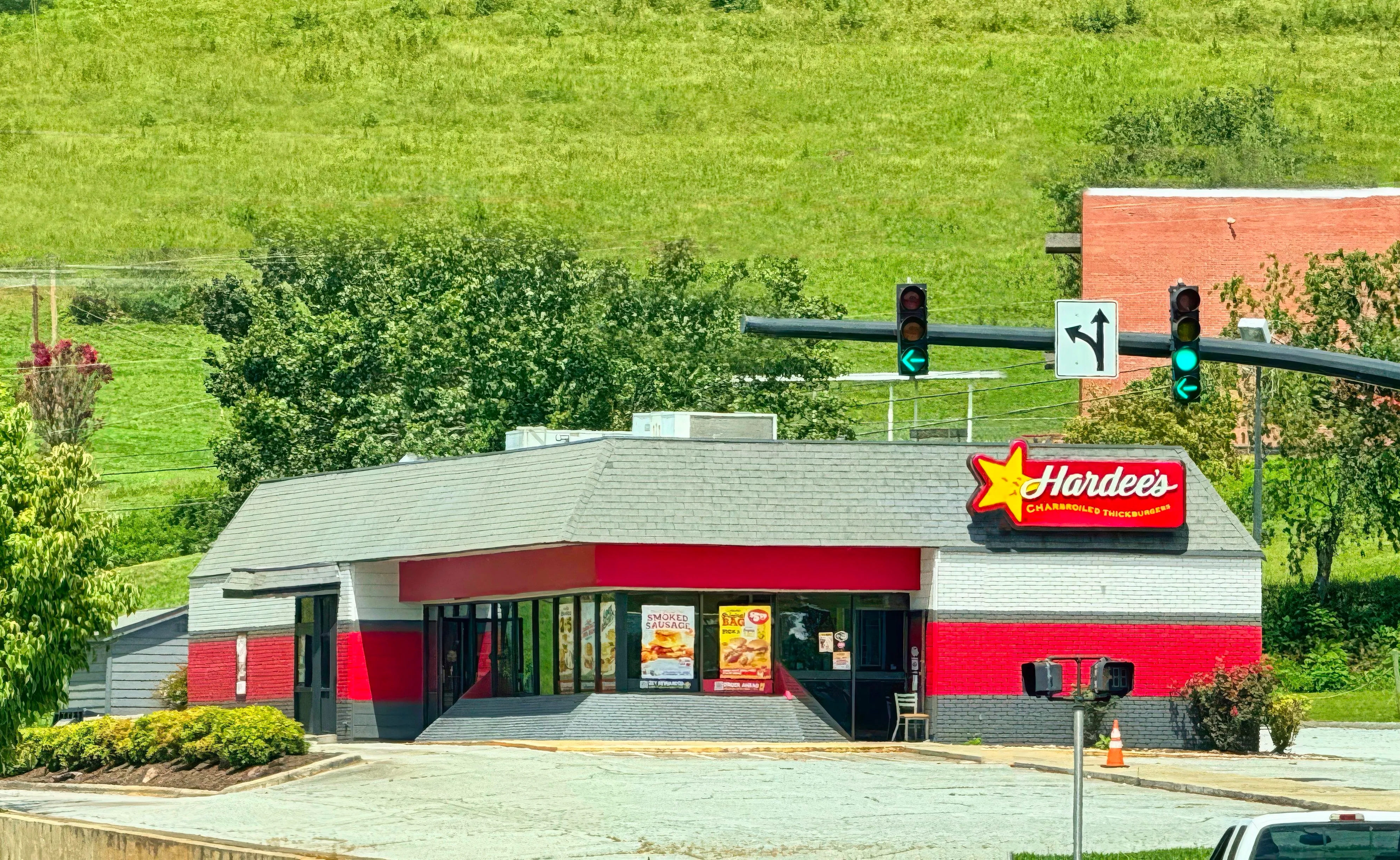 Hardee’s fast-food restaurant in Franklin, North Carolina, in August 2025