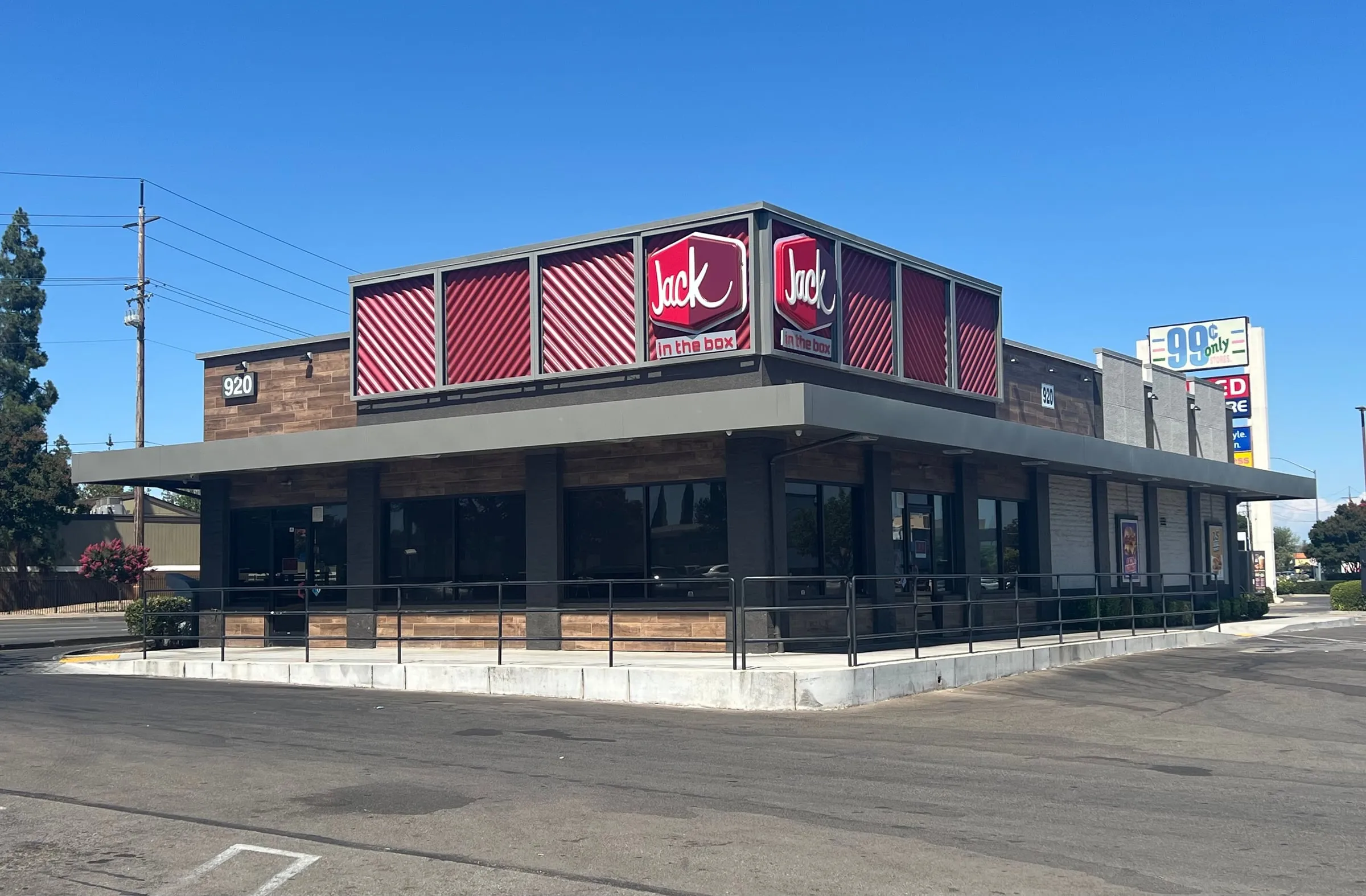 Restaurant Jack in the Box à Stockton, en Californie, où le Jumbo Jack est à la carte
