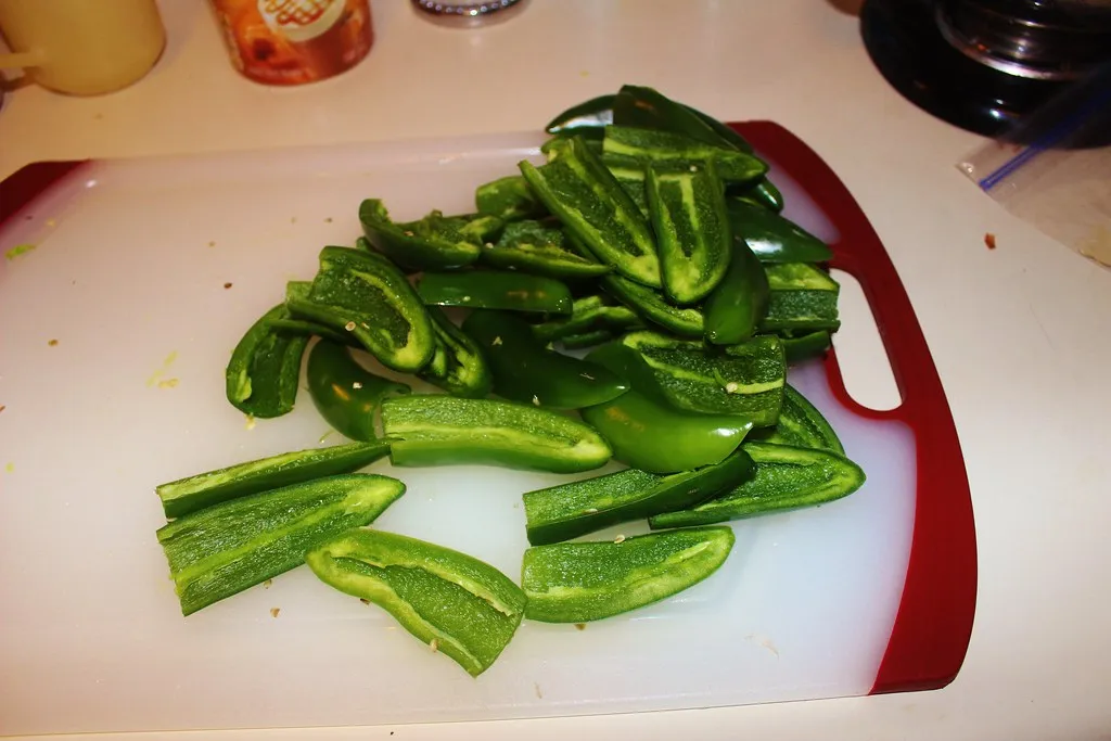 Sliced pickled jalapenos for jalapeno double cheeseburgers