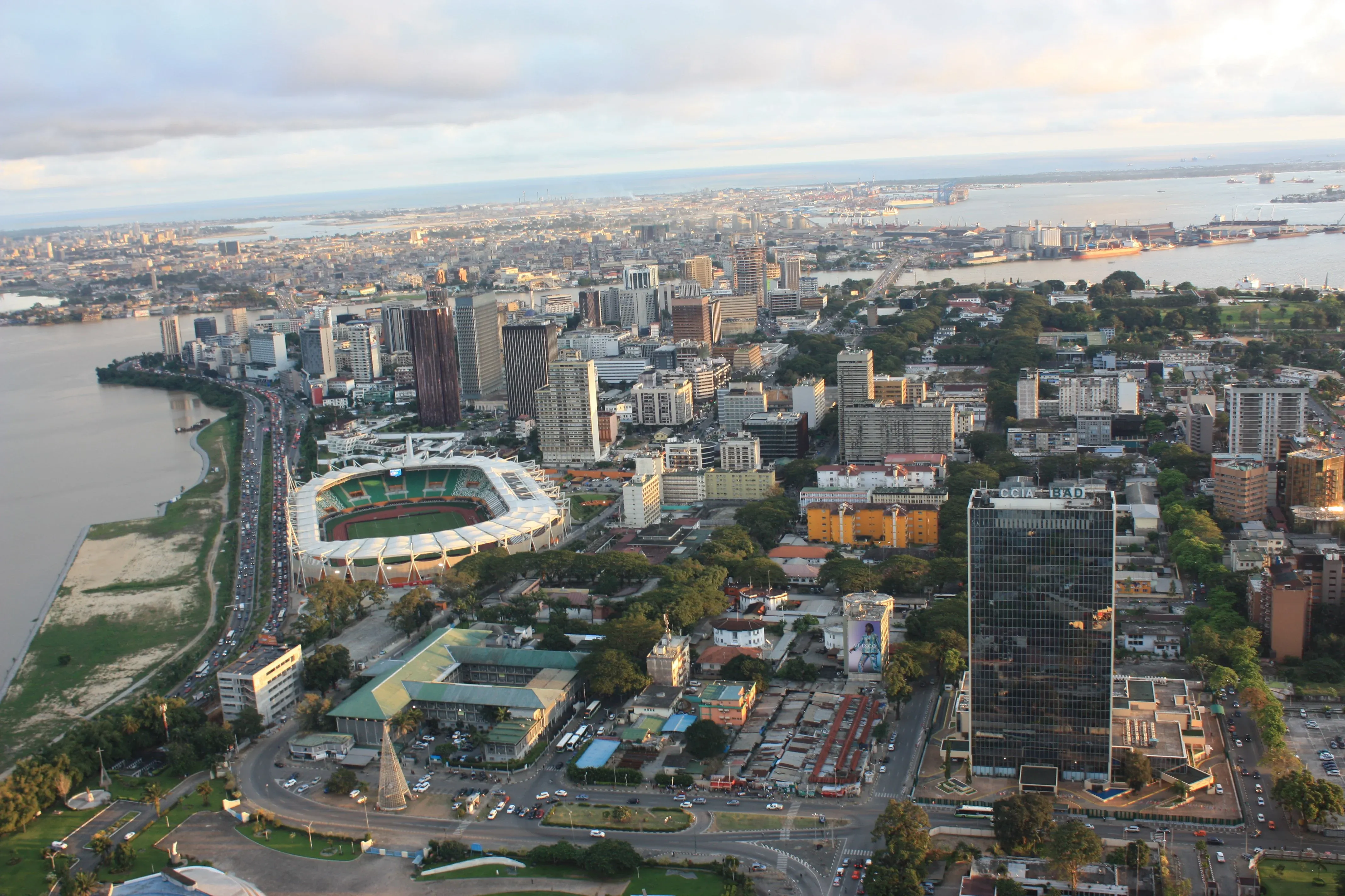 Le Plateau business district in Abidjan, home of Burger King Plateau on Avenue Jean Delafosse