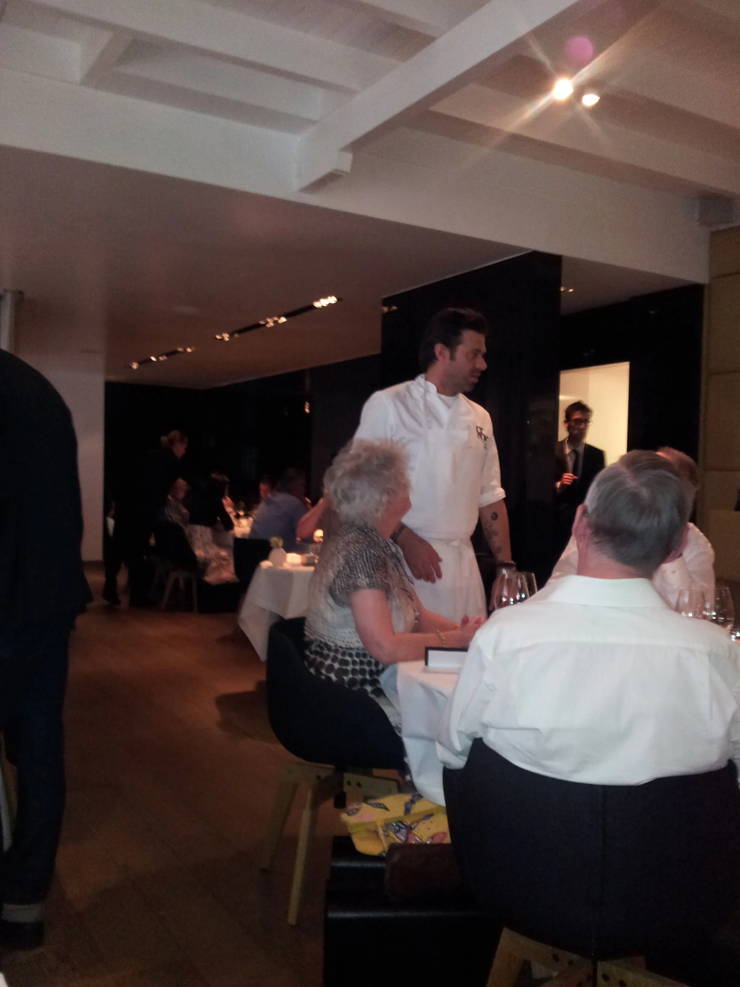 Sergio Herman in the Oud Sluis dining room in 2012, a year before closing his three-star restaurant
