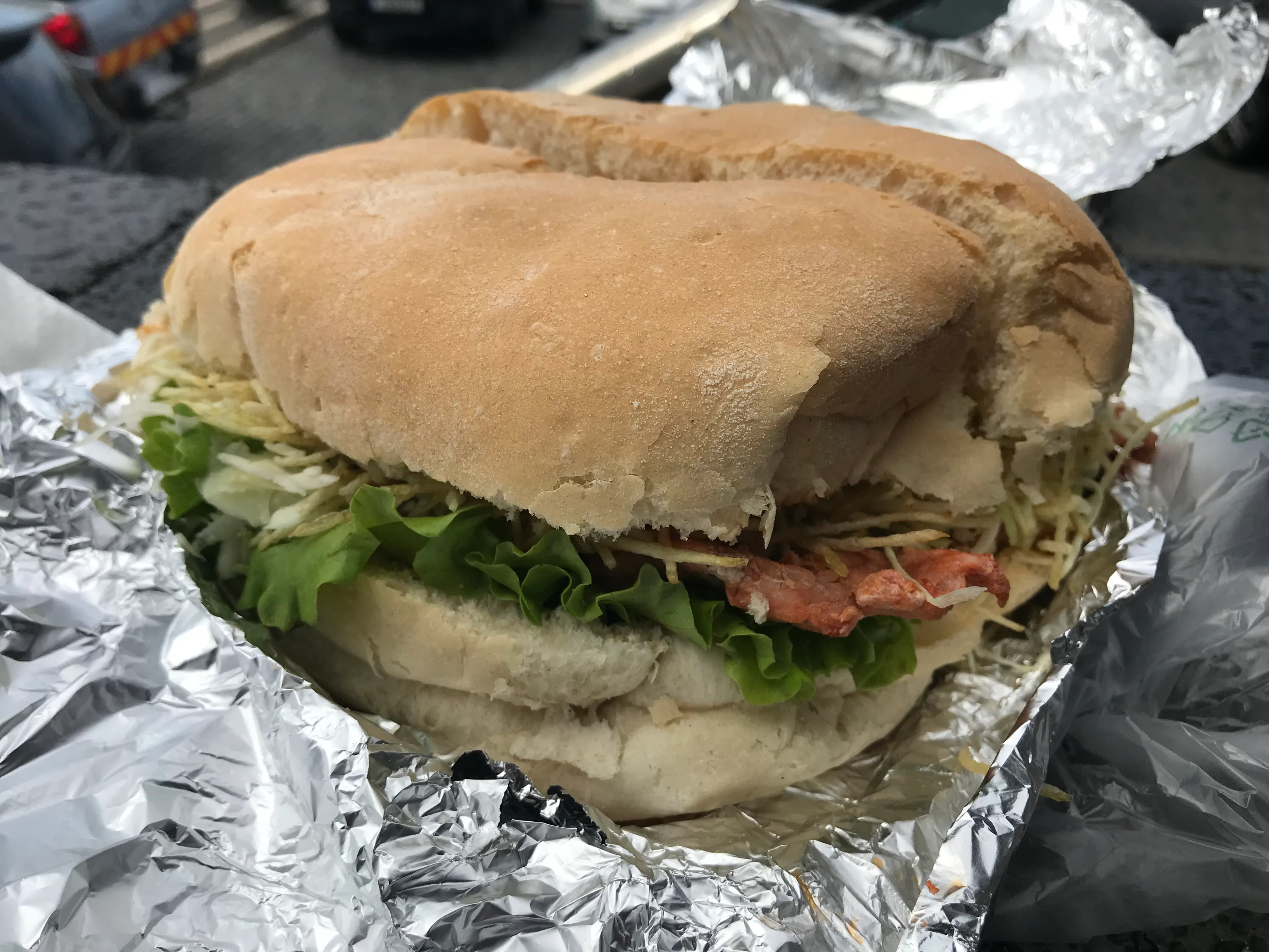 Traditional Portuguese bifana pork sandwich, the inspiration for the McDonald’s McBifana