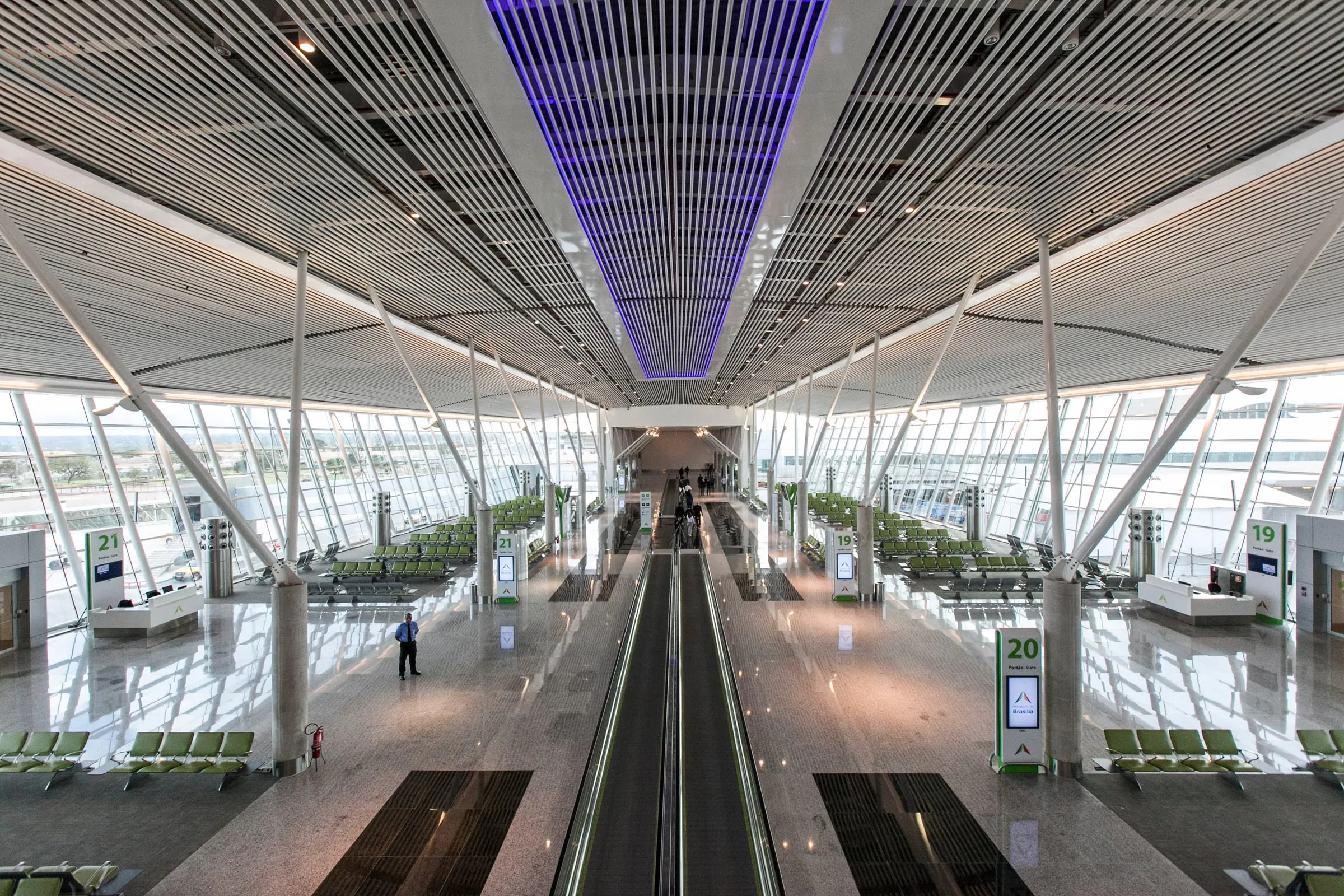 Terminal de l’aéroport international de Brasília (BSB), où se trouve le Madero Steak House entre les portes 45 et 48