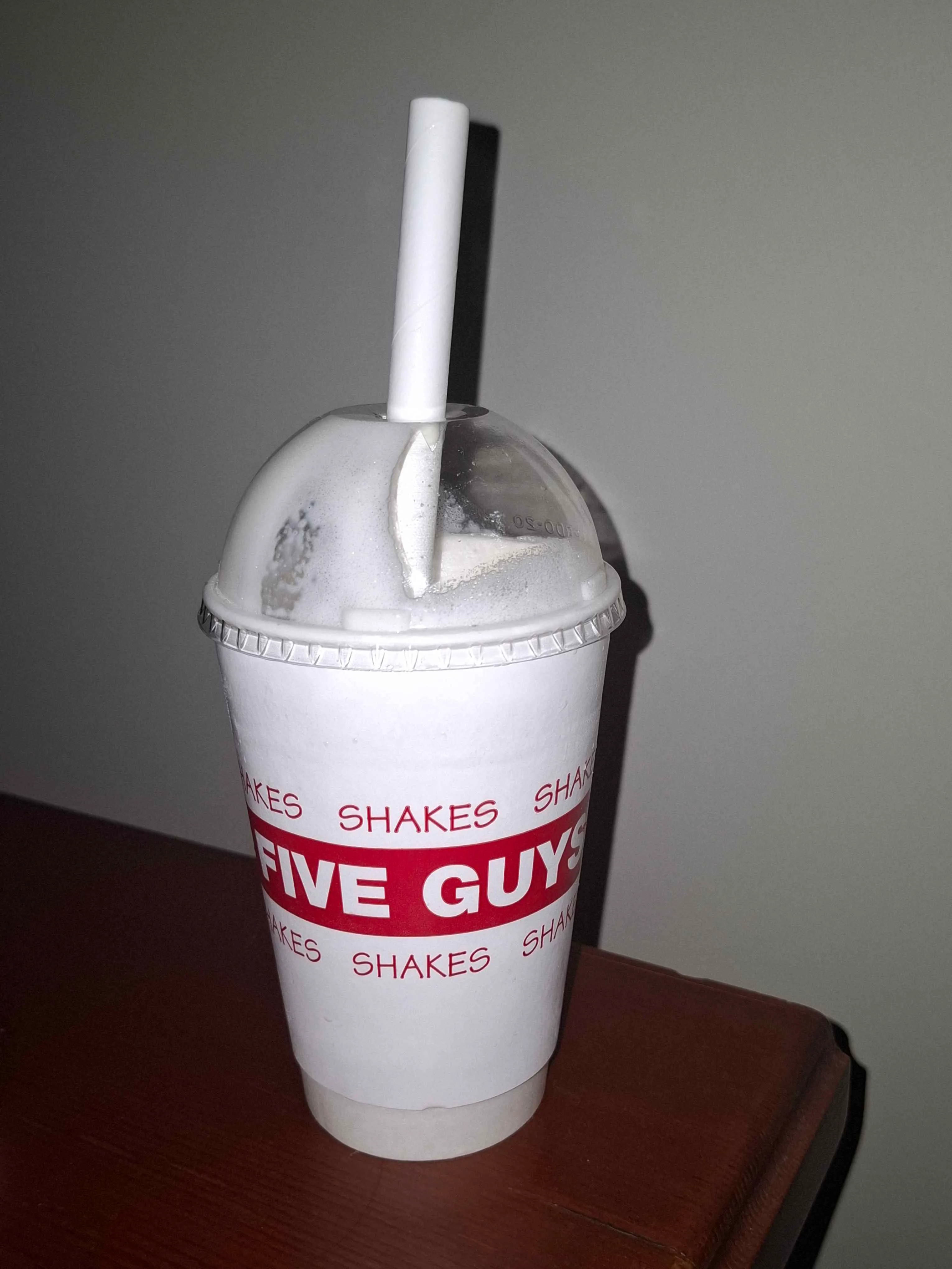 Milkshake Five Guys sur base vanille