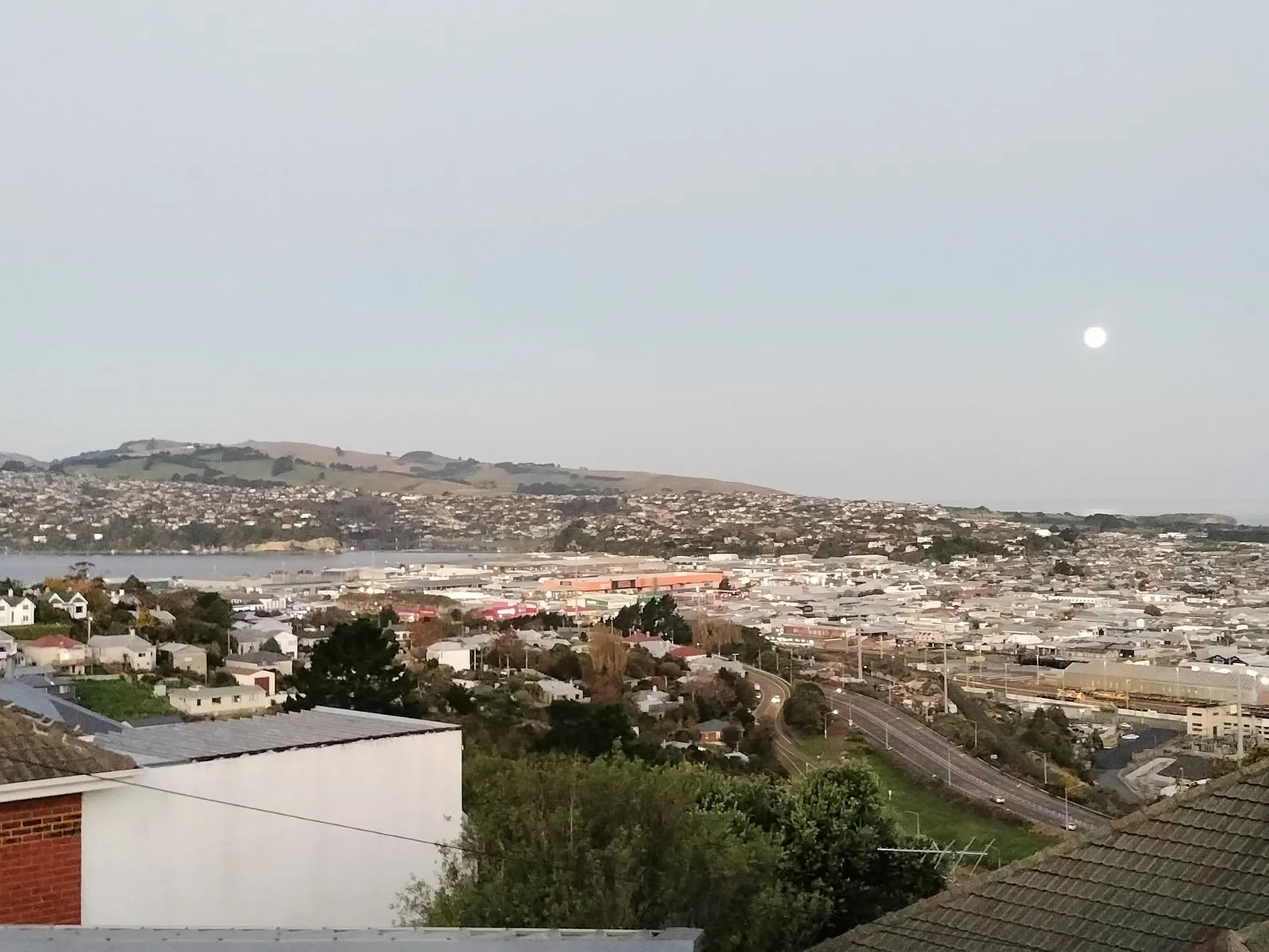 Panorama de Dunedin, Nouvelle-Zélande, ville de No.7 Balmac, restaurant au feu de bois à Māori Hill