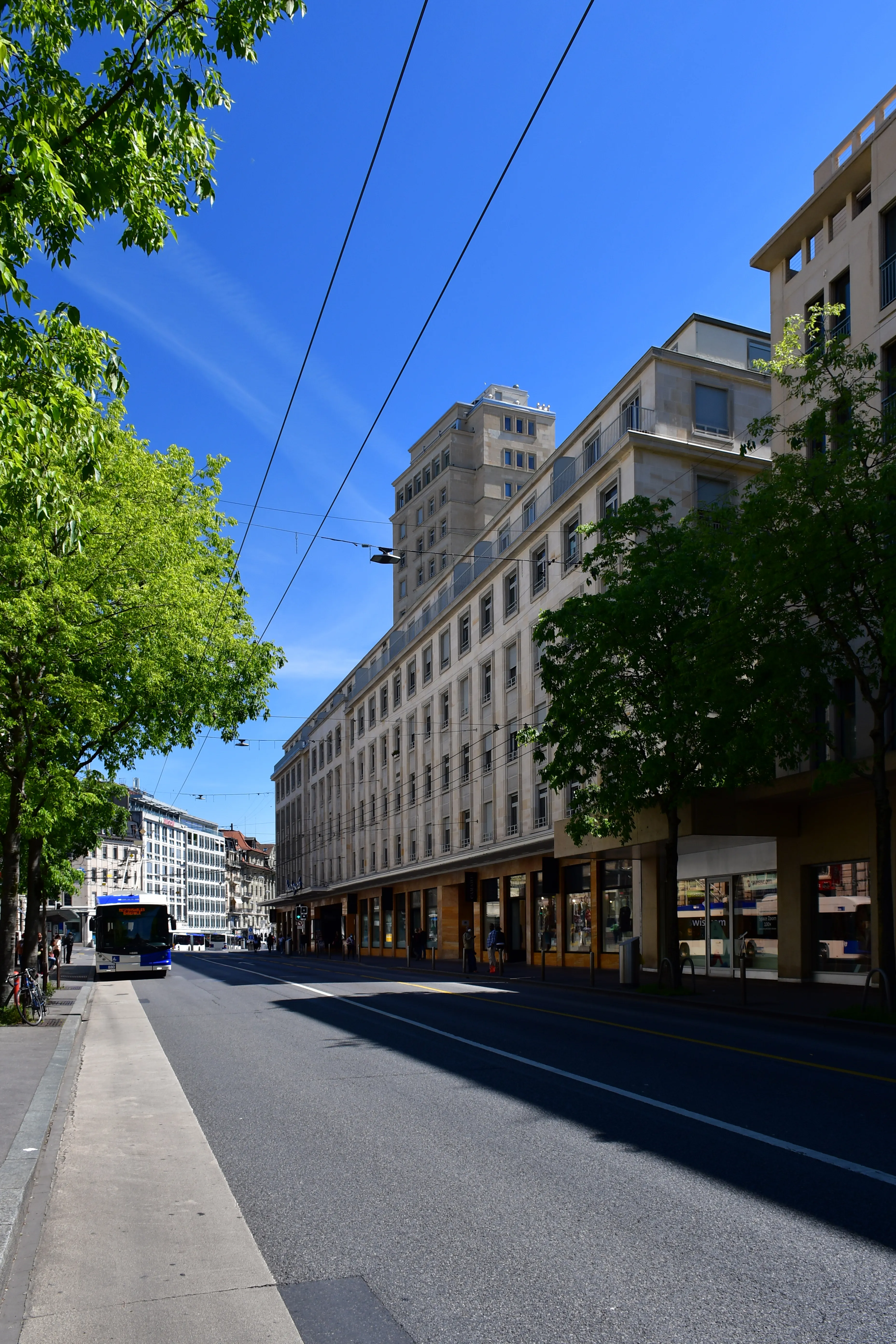 La Rue des Terreaux, en el centro de Lausana, calle del Holy Cow! del número 10