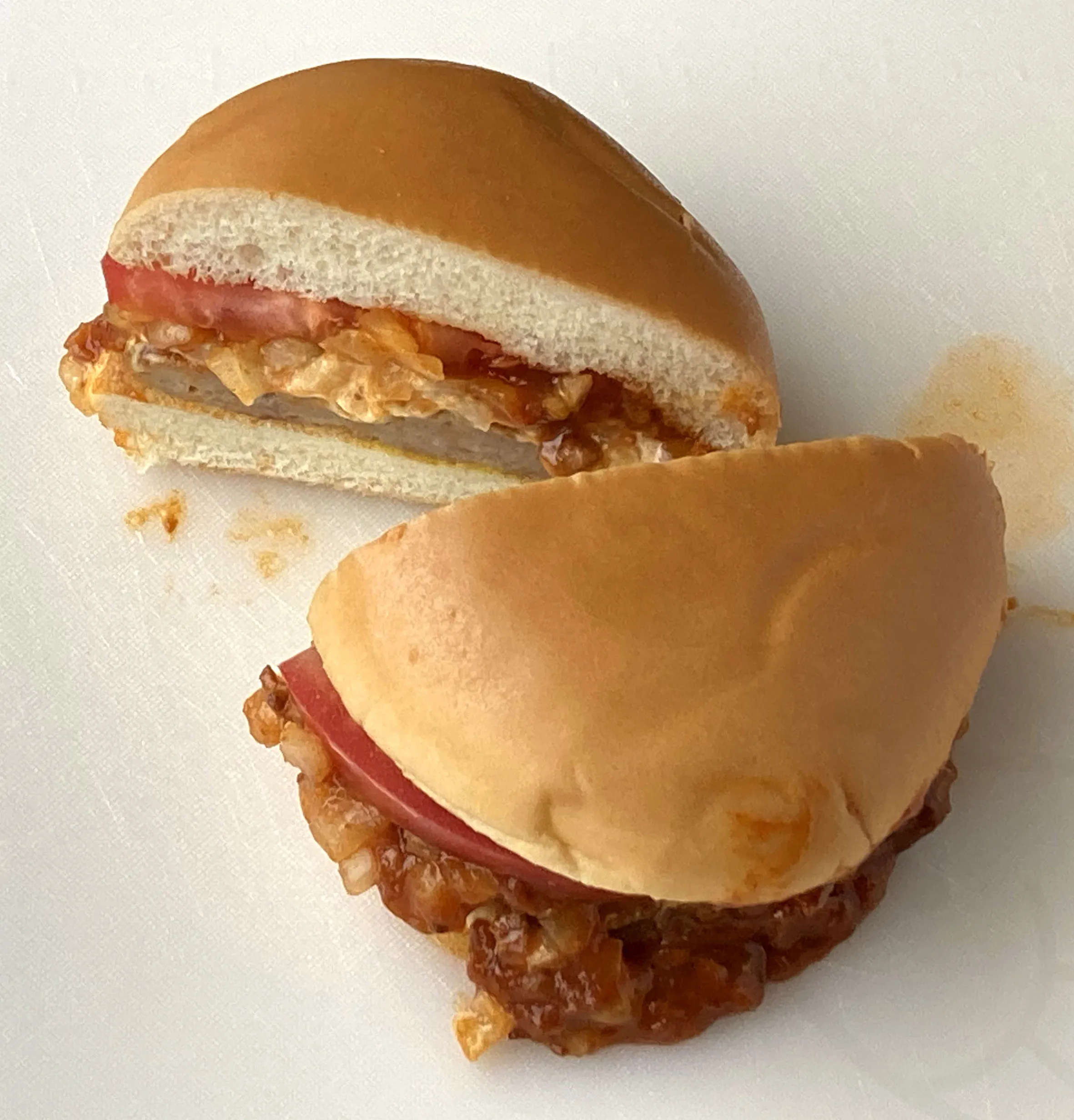 Classic MOS Burger with meat sauce and tomato, MOS Burger’s signature burger in Japan
