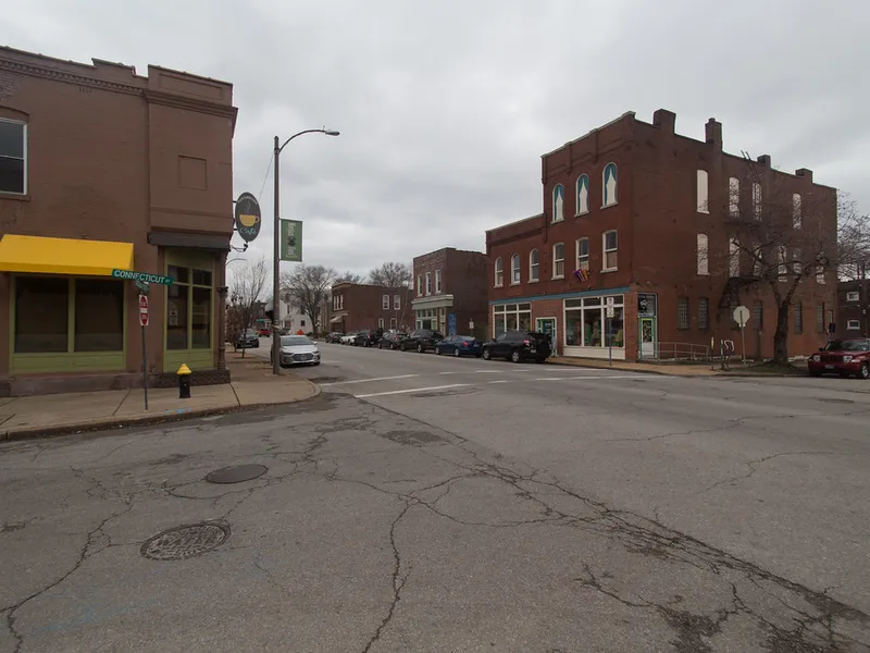 Morgan Ford Road à Tower Grove South, Saint-Louis (Missouri), où se trouvait le comptoir à burgers The Dam, au numéro 3173