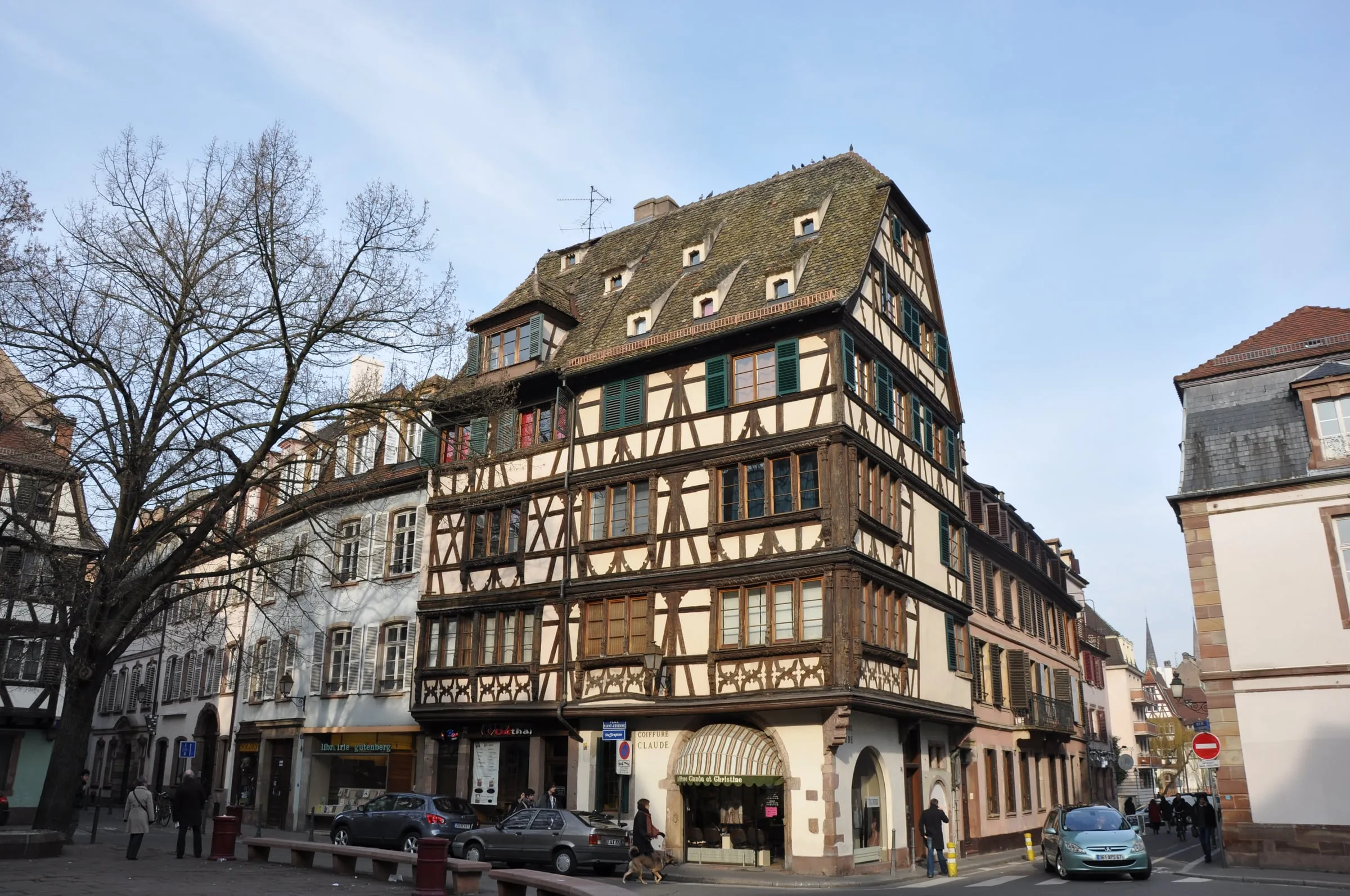 Place Saint-Étienne in central Strasbourg in February 2011, where the first 231 East Street gourmet burger restaurant opened at number 3