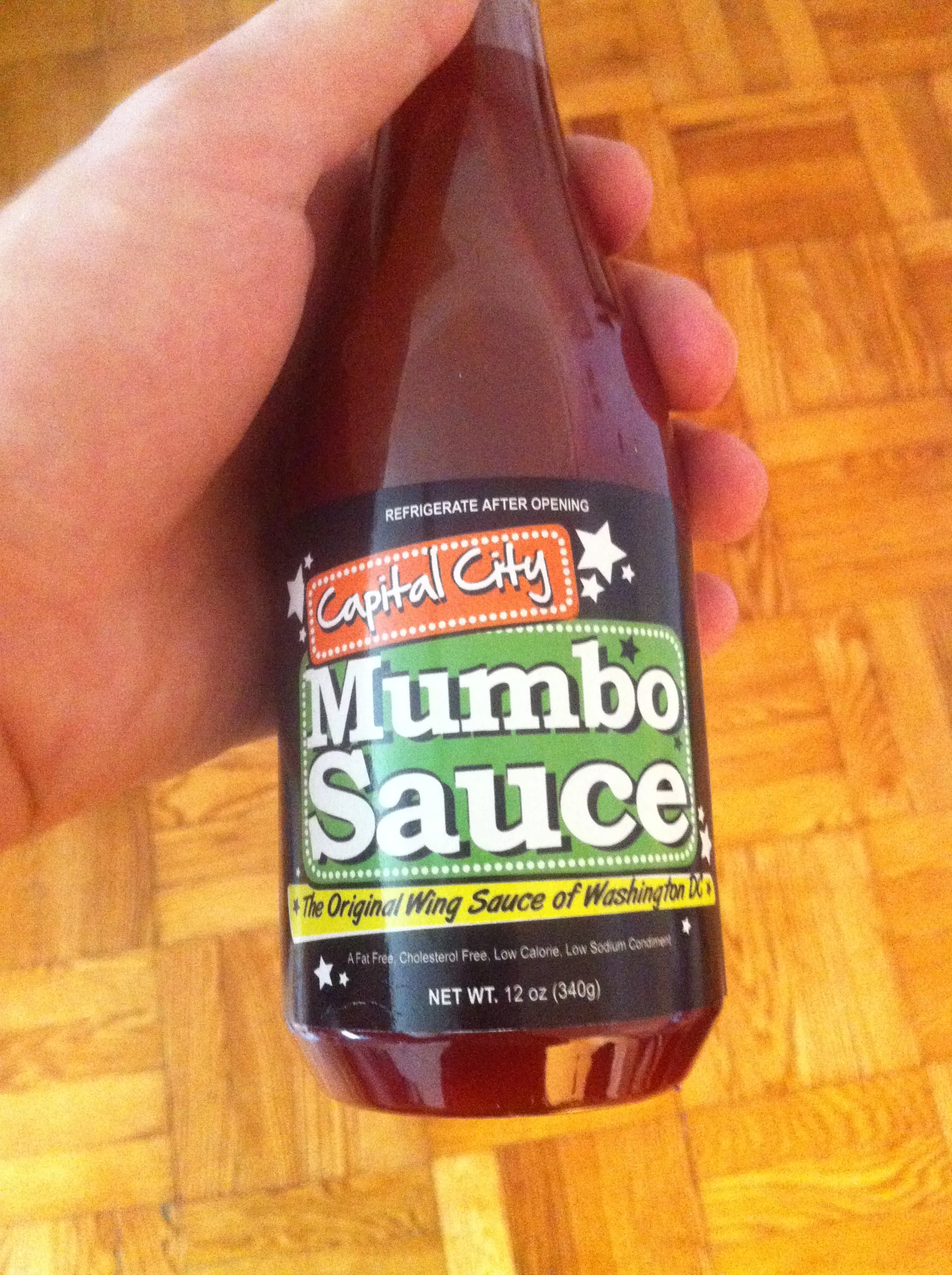 Bottle of D.C. mumbo sauce, the condiment behind the Lucky Buns Mumbo Bun chicken sandwich