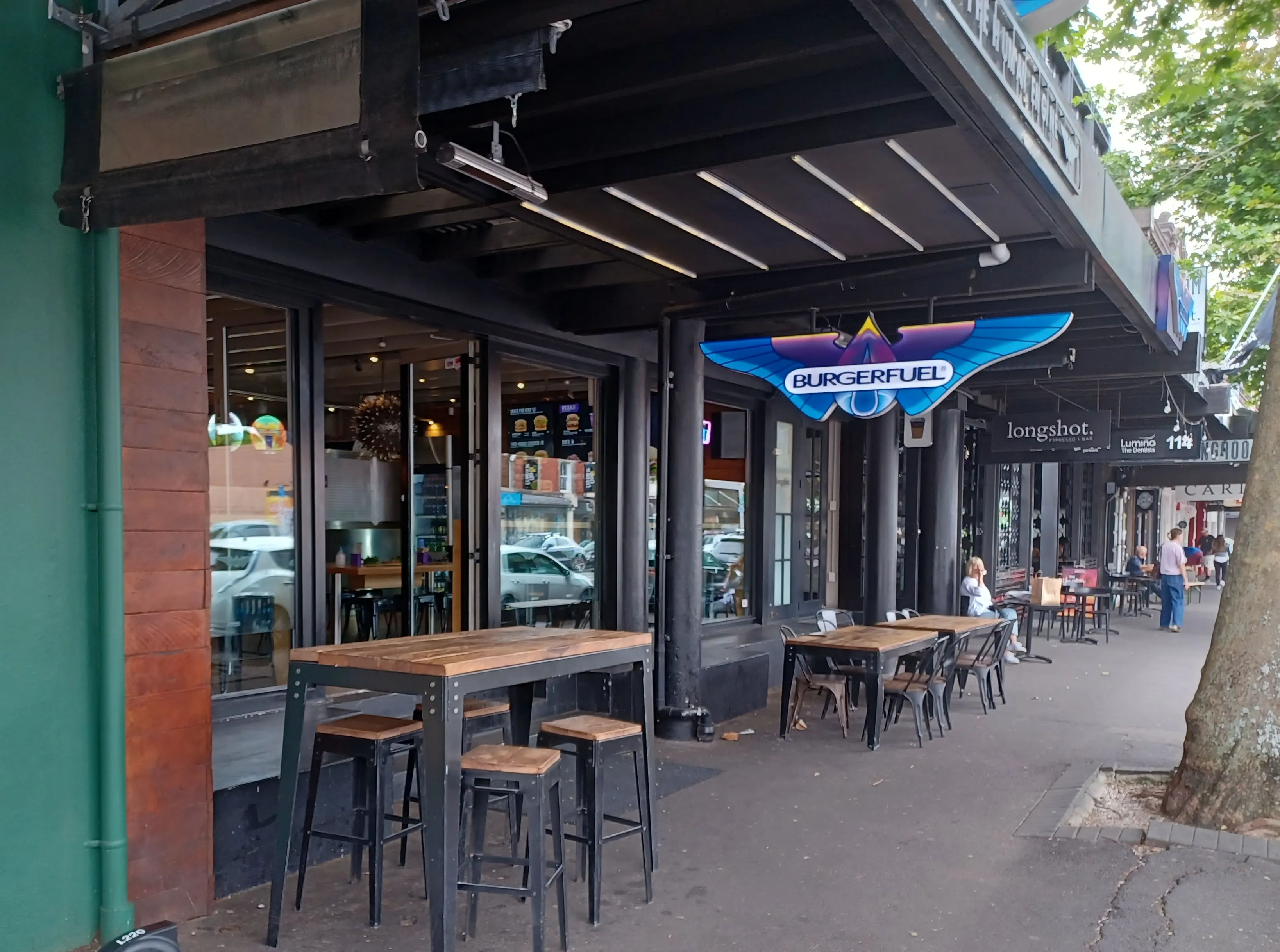 A BurgerFuel restaurant in Auckland, the city where Chris Mason founded the New Zealand burger chain in 1995.
